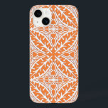 marockanska kakor - korallets orange och vita<br><div class="desc">Marockos inspirerade mönster med ett polerat,  keramiskt utseende - korallfärgad orange med vit bakgrund</div>