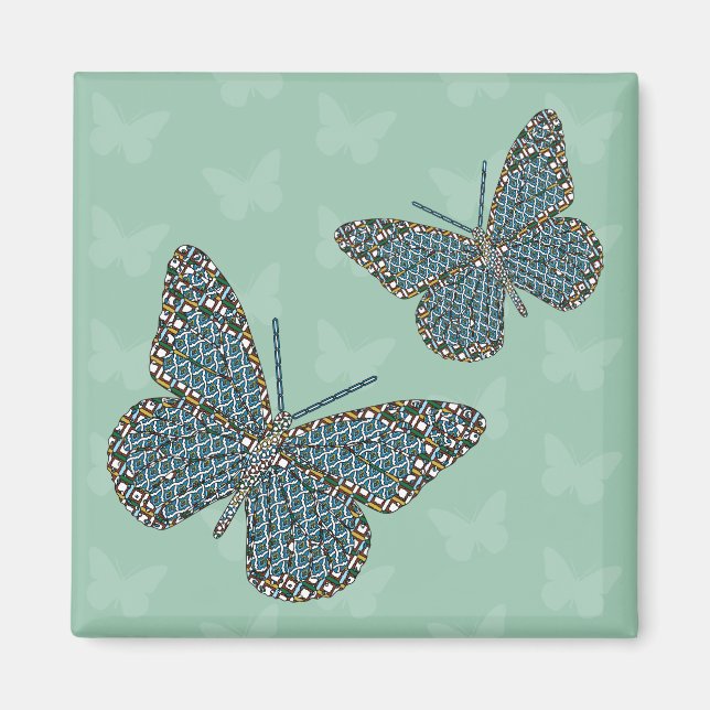 Marockanska Monarch Magnet (Framsidan)