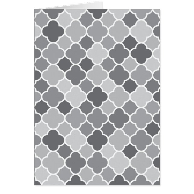 Marockanska mönster hälsningskort (Framsidan)