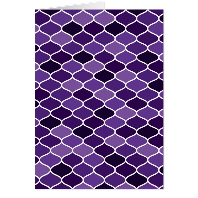 Marockanska mönster hälsningskort (Framsidan)