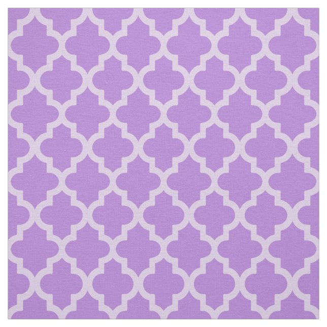 Marockanska Moods Quatrefoil för lavendel Tyg (Provkarta)