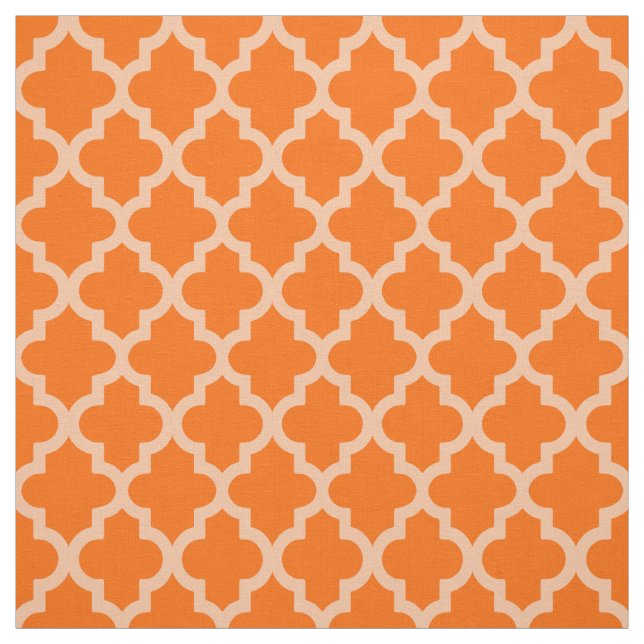 Marockanska Moods Quatrefoil för Tangerine Tyg (Provkarta)