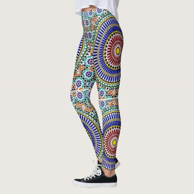 Marockanska Mosaic Print Leggings (Vänster)