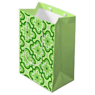 Marockanska plattan mönster - Lime Green