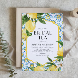 Marockanska plattan och Lemon Sommar-Möhippan Tea  Inbjudningar