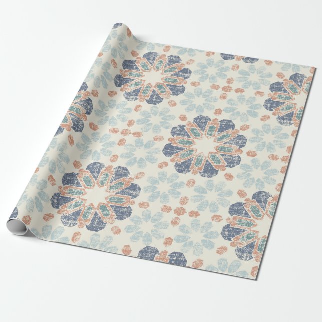 Marockanska plattan - Periwinkle Presentpapper (Utrullad)