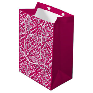 marockanska plattor - magenta och vit