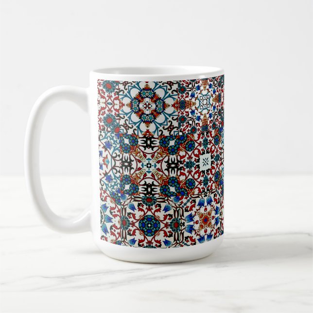 marockanska plattor, mosaik, färgkonst kaffemugg (Vänster)