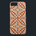 marockanska plattor - rostbruna och vita<br><div class="desc">Marockos inspirerade mönster med ett polerat,  keramiskt utseende - rost/terracotta brun med vit bakgrund</div>