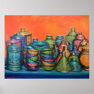 Marockanska pots poster