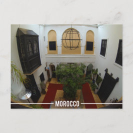 Marockanska riad, Marrakech Marocko Vykort