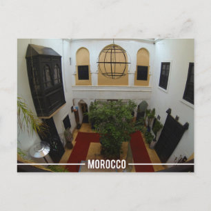 Marockanska riad, Marrakech Marocko Vykort