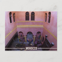 Marockanska riad, Marrakech Marocko Vykort