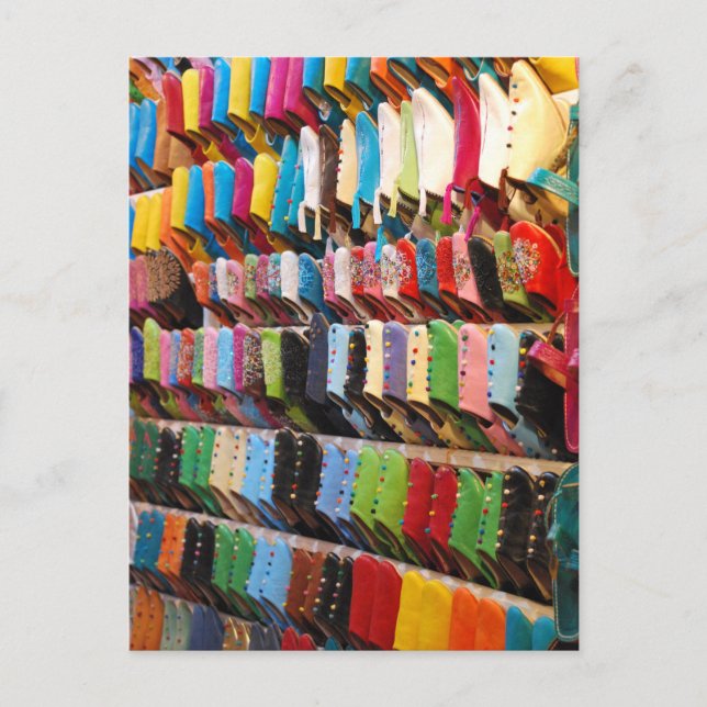 Marockanska skor vykort (Framsida)