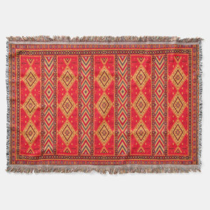 Marockanska soluppgången: Geometric Boho Elegance Filt