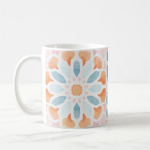 Marockanska stil-kudden i blått och orange stil 2 kaffemugg