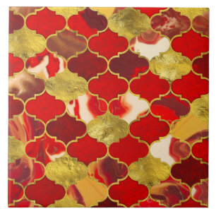 Marockanska trellis  och Guld Kakelplatta