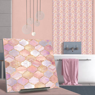 marockanska trellis Pastel Mineral Struktur Kakelplatta