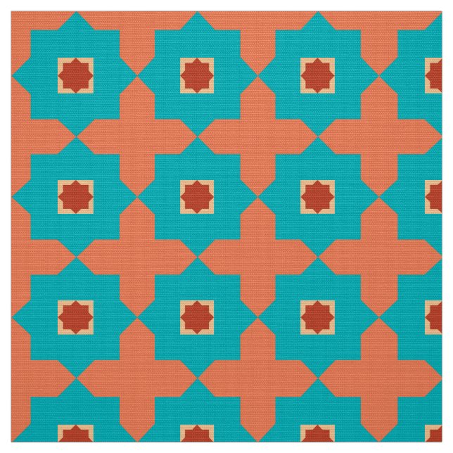 Marockanskt bibliotekrum belägger med tegel tyg (Provkarta)