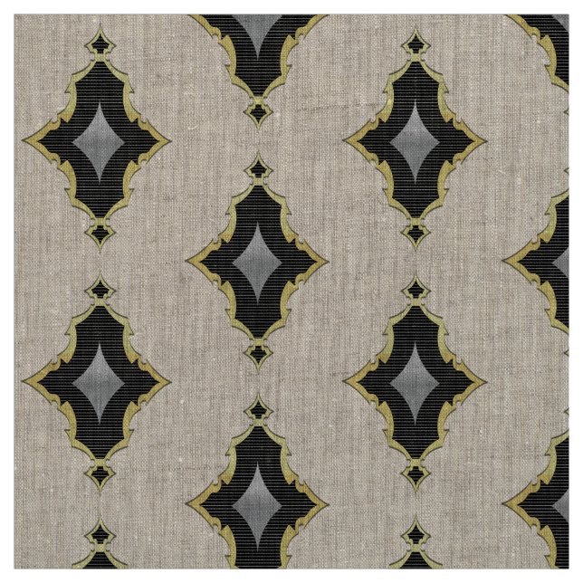 Marockanskt illustrationtyg tyg (Provkarta)