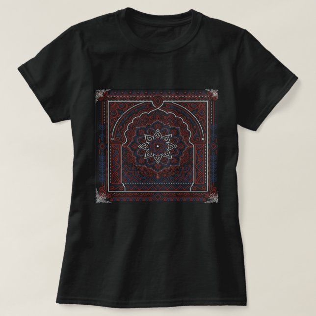 Marockanskt Mandala T Shirt (Design framsida)