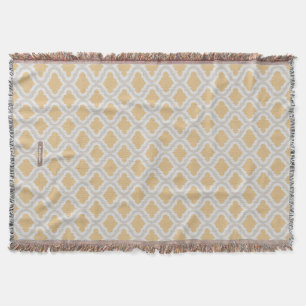 Marockanskt mönster för chic neutral ikat filt