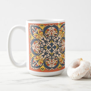 Marockanskt mosaik, mandala kaffemugg