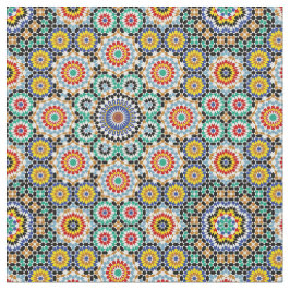 Marockanskt mosaik traditionellt boho-mönster. tyg