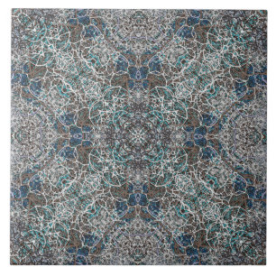 Marockanskt nobelt romantiskt mandalamönster kakelplatta