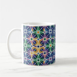 Marockanskt Zellige Geometriskt Kakelmönster  Kaffemugg