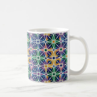 Marockanskt Zellige Geometriskt Kakelmönster Kaffemugg