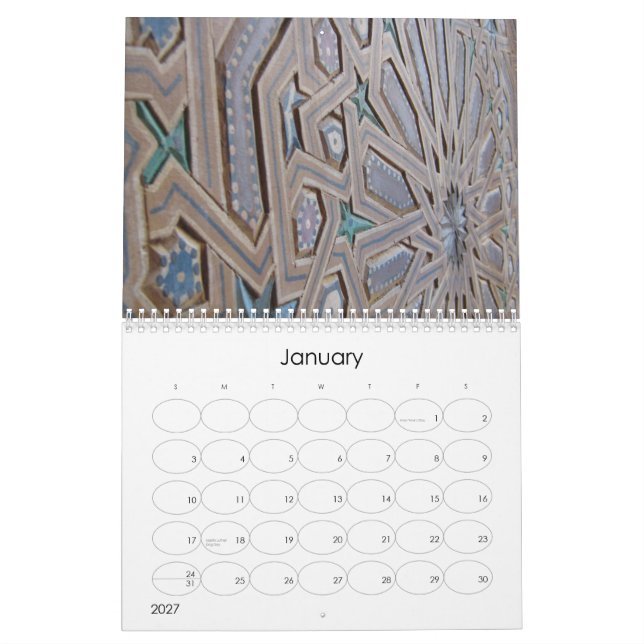 Marocko 2012 kalender (Jan 2027)