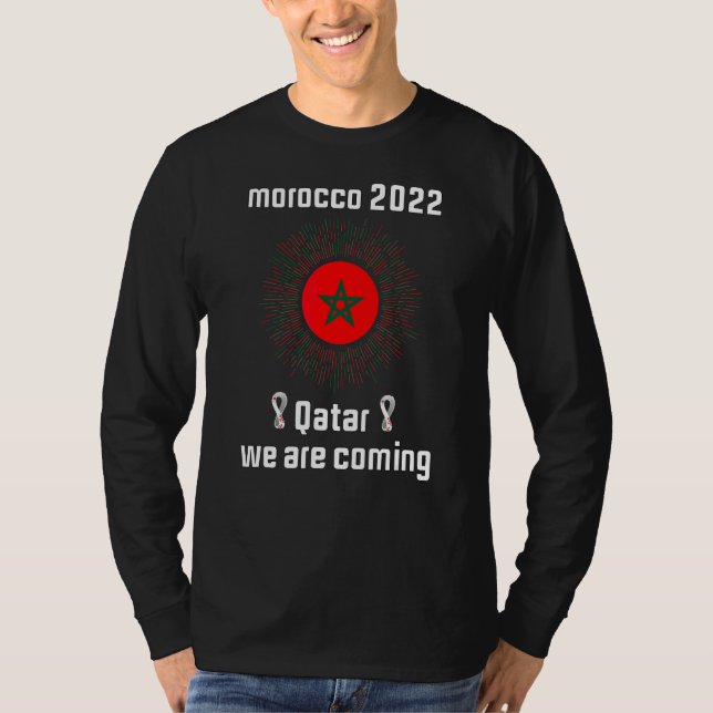 Marocko 2022 Quote Qatar Vi kommer till Coolan Mar T Shirt (Framsida)