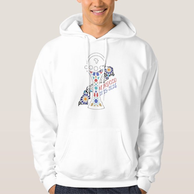 Marocko 2025/2026 Hoodie - Afrika Kopp Edition (Framsida)
