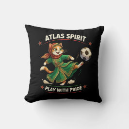 Marocko 2026 Fotbollskatt - Atlas Spirit Cultural Kudde