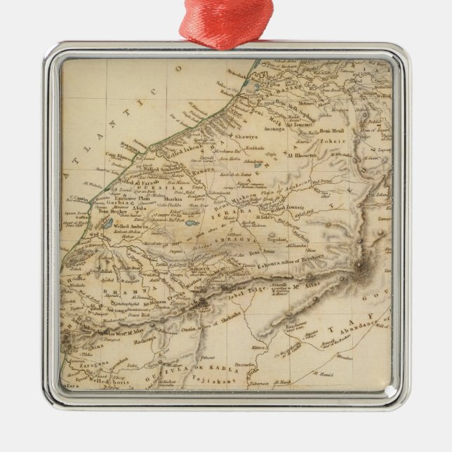 Marocko 2 julgransprydnad metall (Framsidan)