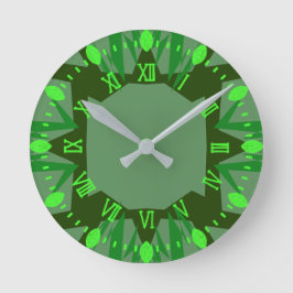 Marocko 3 färg rund klocka