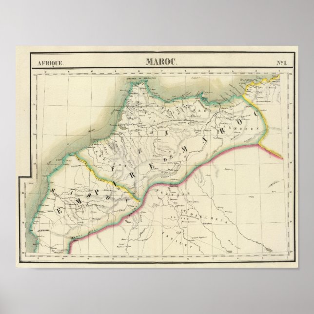 Marocko, Afrika Poster (Framsidan)