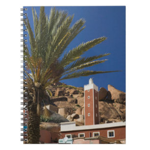 MAROCKO, Anti Atlas, TAFRAOUTE-området: ADAI, Röd Anteckningsbok Med Spiral