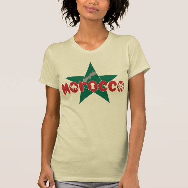 Marocko är en identitet som har passerats med prid t shirt (Framsida)