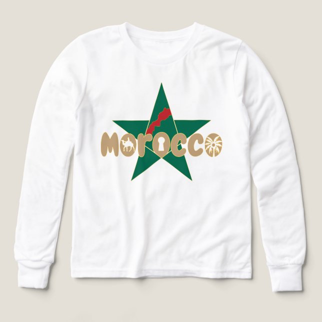 Marocko är en identitet som har passerats med prid t shirt (Design framsida)