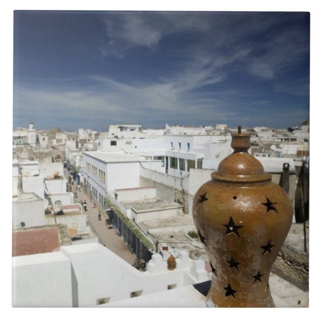 MAROCKO, Atlantkusten, ESSAOUIRA: Högt läge Kakelplatta (Framsidan)