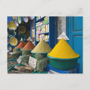 MAROCKO, Atlantkusten, ESSAOUIRA: Kryddmarknad Vykort
