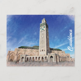 Marocko Casablanca Mosque Hassan 2 Islamic Vykort
