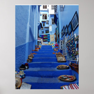 Marocko Chefchaouen Wall decor , Poster, Skriv ut Poster
