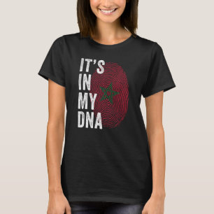 Marocko Det är i min DNA-marockaner Fingerprint Mo T Shirt
