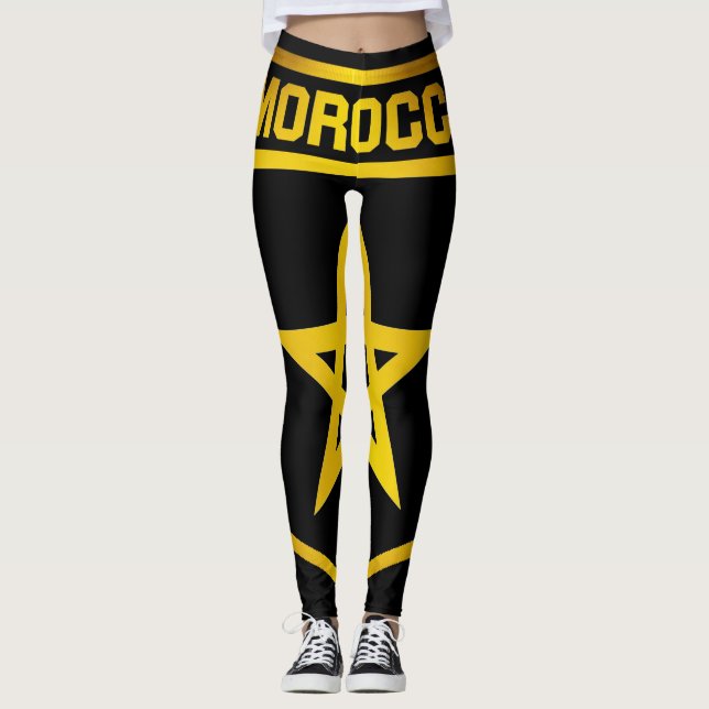 Marocko Emblem Leggings (Framsida)