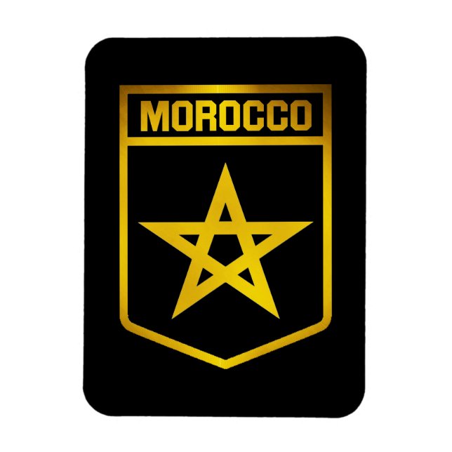 Marocko Emblem Magnet (Vertikal)