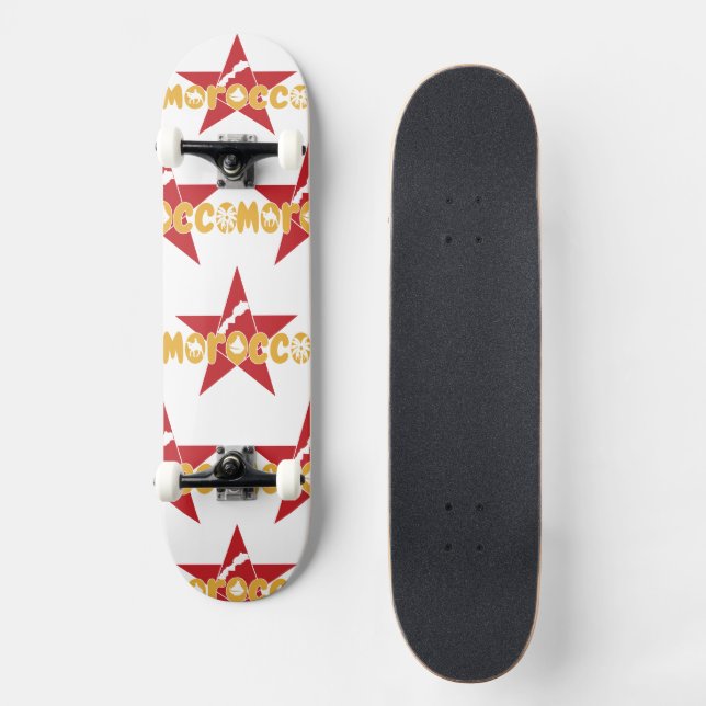 Marocko - En modern tradition Mini Skateboard Bräda 18,5 Cm (Framsida)