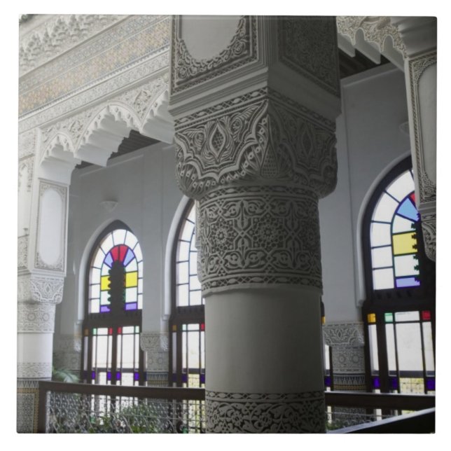 MAROCKO, Fes: Fes El, Bali (Gamla Fes), Riad Fes Kakelplatta (Framsidan)